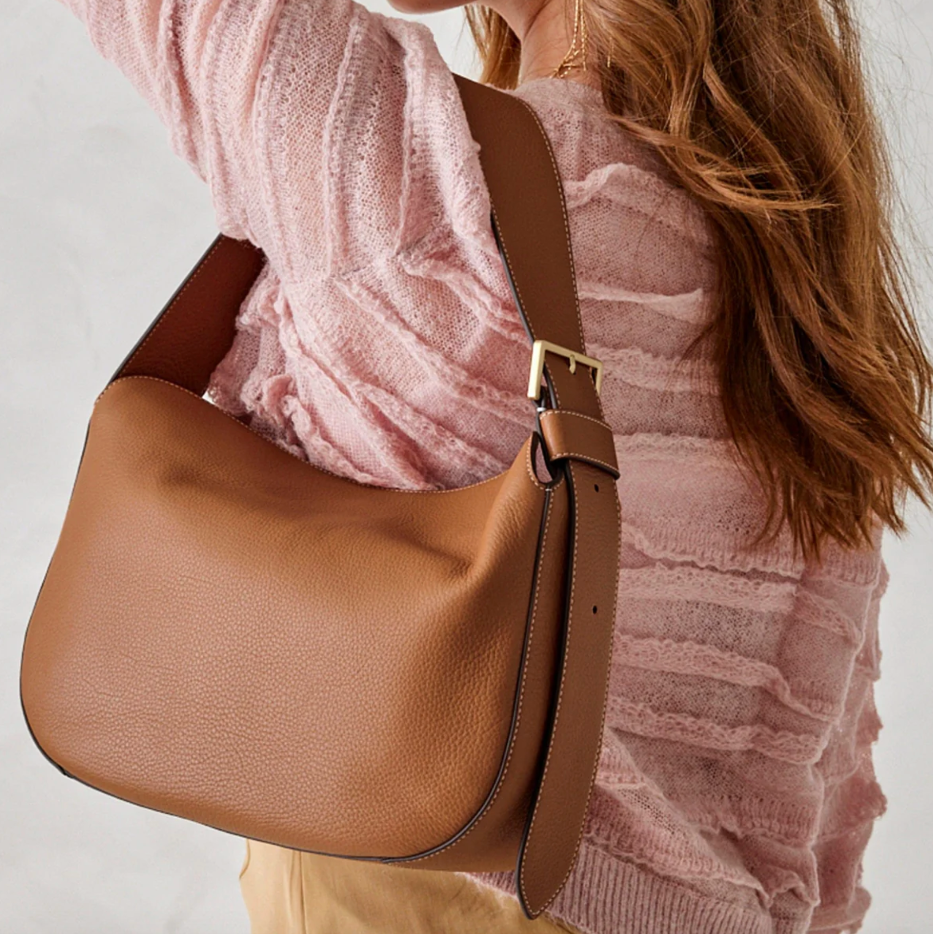 Vera Bradley Tifton Shoulder Bag, Roasted Pecan Leather | Denizen